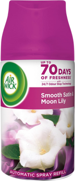 Airwick Náplň do automatického difuzéru Freshmatic Jemný satén a měsíční lilie 250 ml