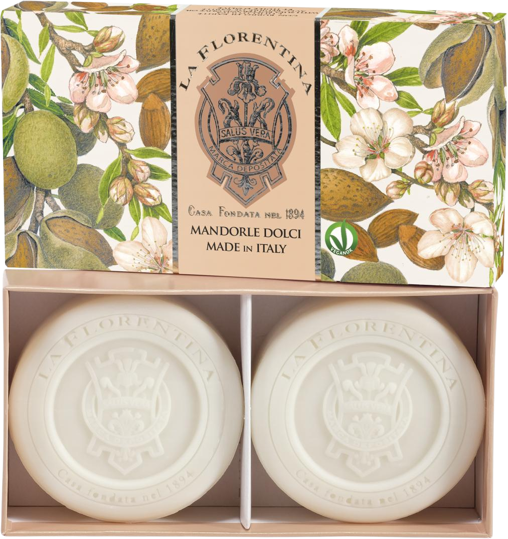 La Florentina Kazeta mýdel Mandorle Dolci 2 x 115 g