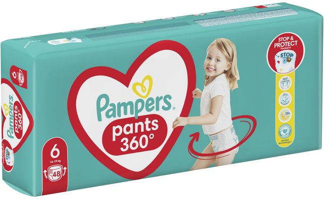 Pampers Active Baby Pants Kalhotkové plenky vel. 6, 14-19 kg, 48 ks