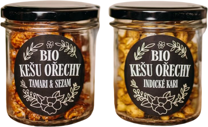 Natu Dárkový set BIO kešu ořechů deluxe I., 2 x 160 g