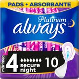 Always Vložky Secure Platinum Night 10 ks