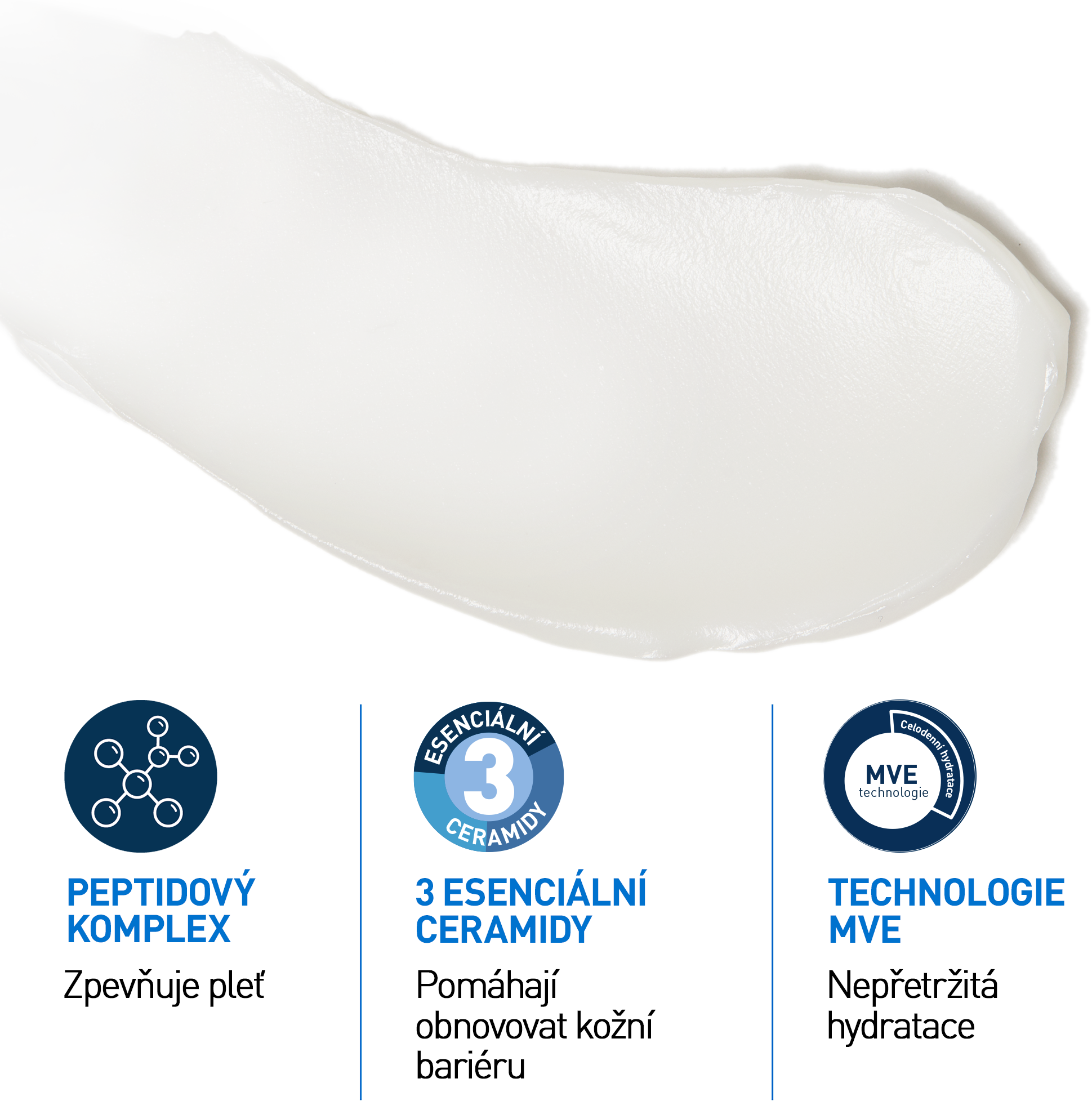 CeraVe peptidový krém pro obnovu pleti s 3 esenciálními ceramidy a niacinamidem 48 ml
