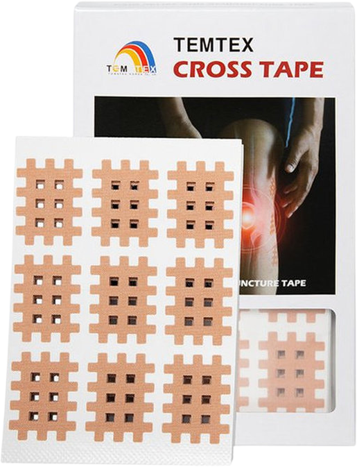 Temtex Cross Tape A, béžová 2,1 x 2,7 cm, 180 ks