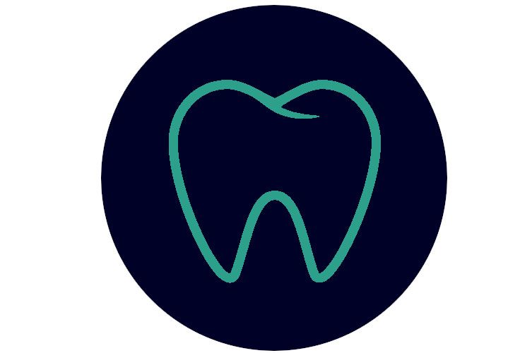 normální stav zubů