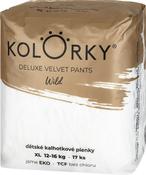Kolorky DELUXE VELVET PANTS Wild vel. XL (12-16 kg) 17 ks