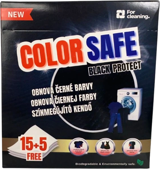 Color Safe Ubrousky na praní Black protect 20 ks