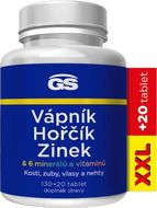 GS Vápník, hořčík, zinek 150 tablet