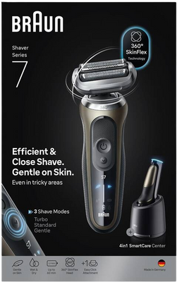 Braun Series 7 72-C7200cc, Holicí strojek - zlatý