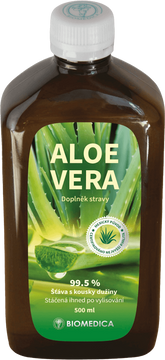 Biomedica Aloe vera přírodní šťáva 99.5% 500 ml