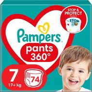 Pampers Active Baby Pants Kalhotkové plenky vel. 7, 17+ kg, 74 ks