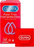 Durex Feel Thin Extra Lubricated Kondomy 12 ks