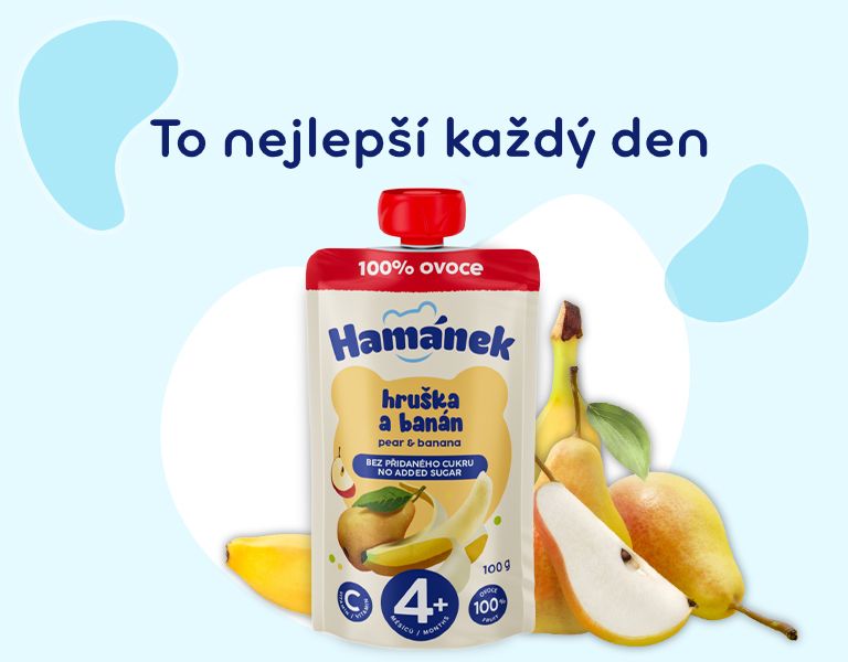 Hamánek Kapsička Hruška a banán 100 g