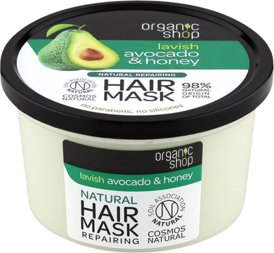 Organic Shop Maska na vlasy Avokádo & Med 250 ml