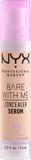 NYX Professional Makeup Bare With Me Zklidňující sérum a korektor 2v1 - odstín 02 Light 9.6 ml