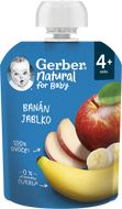 Gerber Natural kapsička banán a jablko 90 g