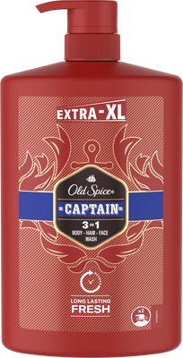 Old Spice Captain Sprchový gel a šampon pro muže s tóny santalového dřeva a citrusů 1000 ml