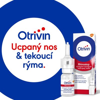 Otrivin Rhinostop nosní sprej při léčbě ucpaného nosu 10 ml
