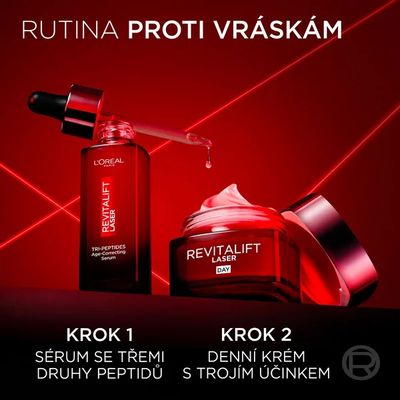 L'Oréal Paris Revitalift Laser Sérum proti vráskám se třemi druhy peptidů 30 ml