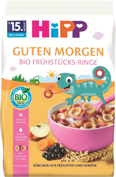 HiPP BIO Obilno-ovocné kroužky k snídani 120 g