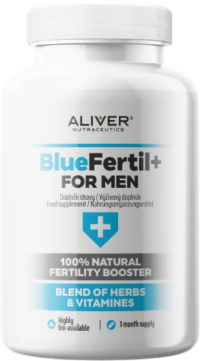Aliver BlueFertil+ mužská plodnost 120 kapslí