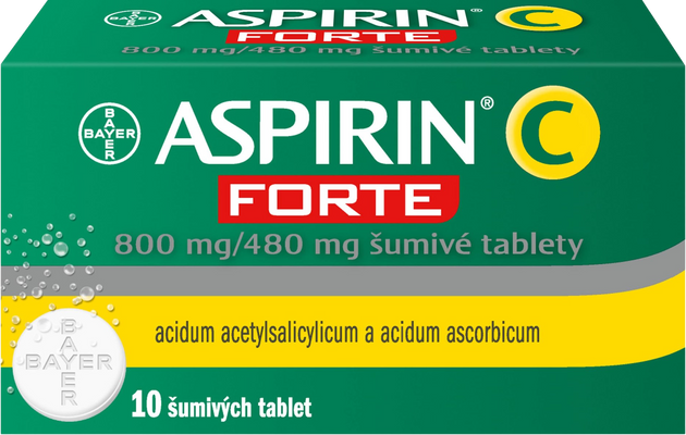 Aspirin C Forte, 10 šumivých tablet
