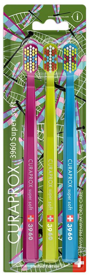 Curaprox Zubní kartáčky CS 3960 Ginkgo Super soft 3 ks