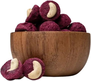 Grizly LYO borůvkové košíčky s kešu 125 g