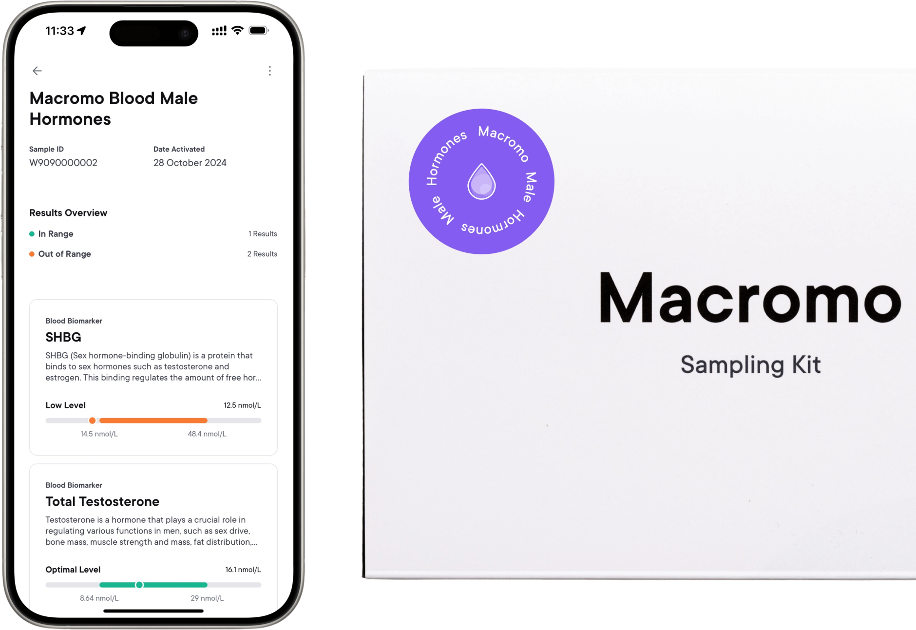 Macromo Krevní test Zdravá výživa 2 ks