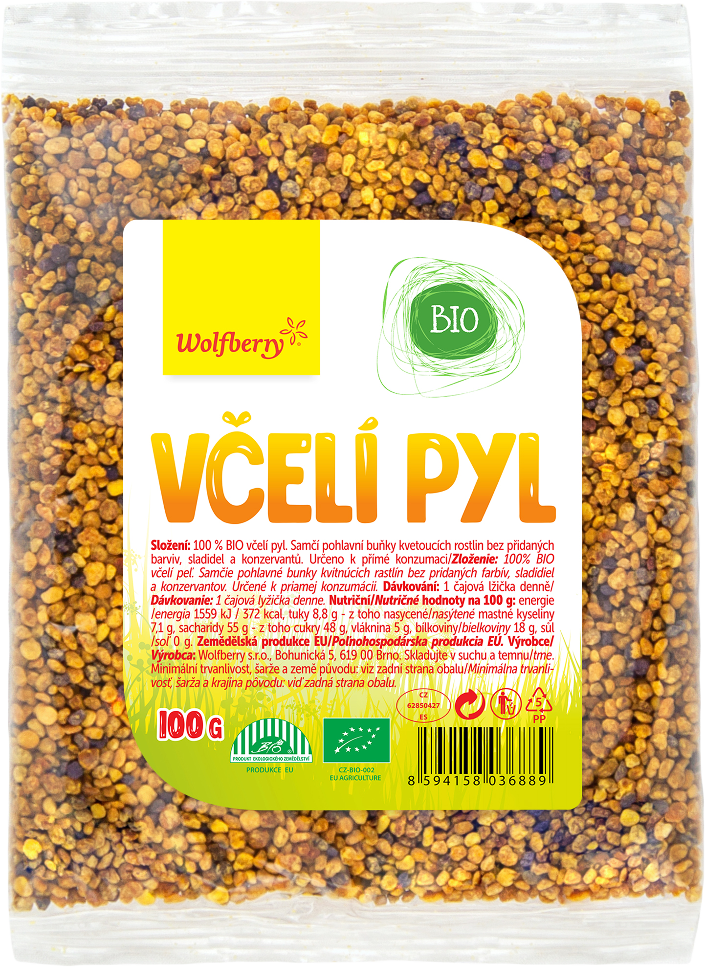 Wolfberry Včelí pyl BIO 100 g