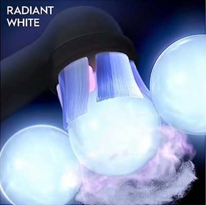 Oral-B iO Series Radiant White kartáčkové hlavy pro bělení zubů, černé 4 ks