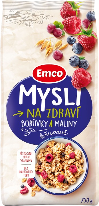 Emco Mysli borůvky a maliny 750 g