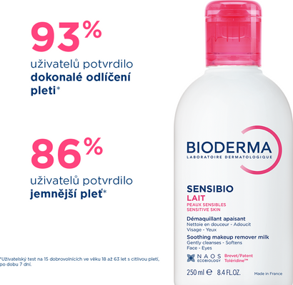 Bioderma Sensibio Mléko pro citlivou pleť 250 ml