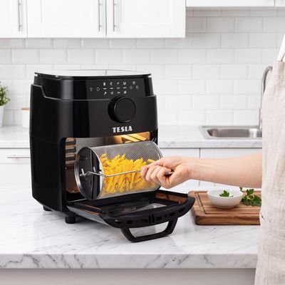 Tesla AirCook & Grill QG800 WiFi - multifunkční digitální horkovzdušná fritéza s grilem