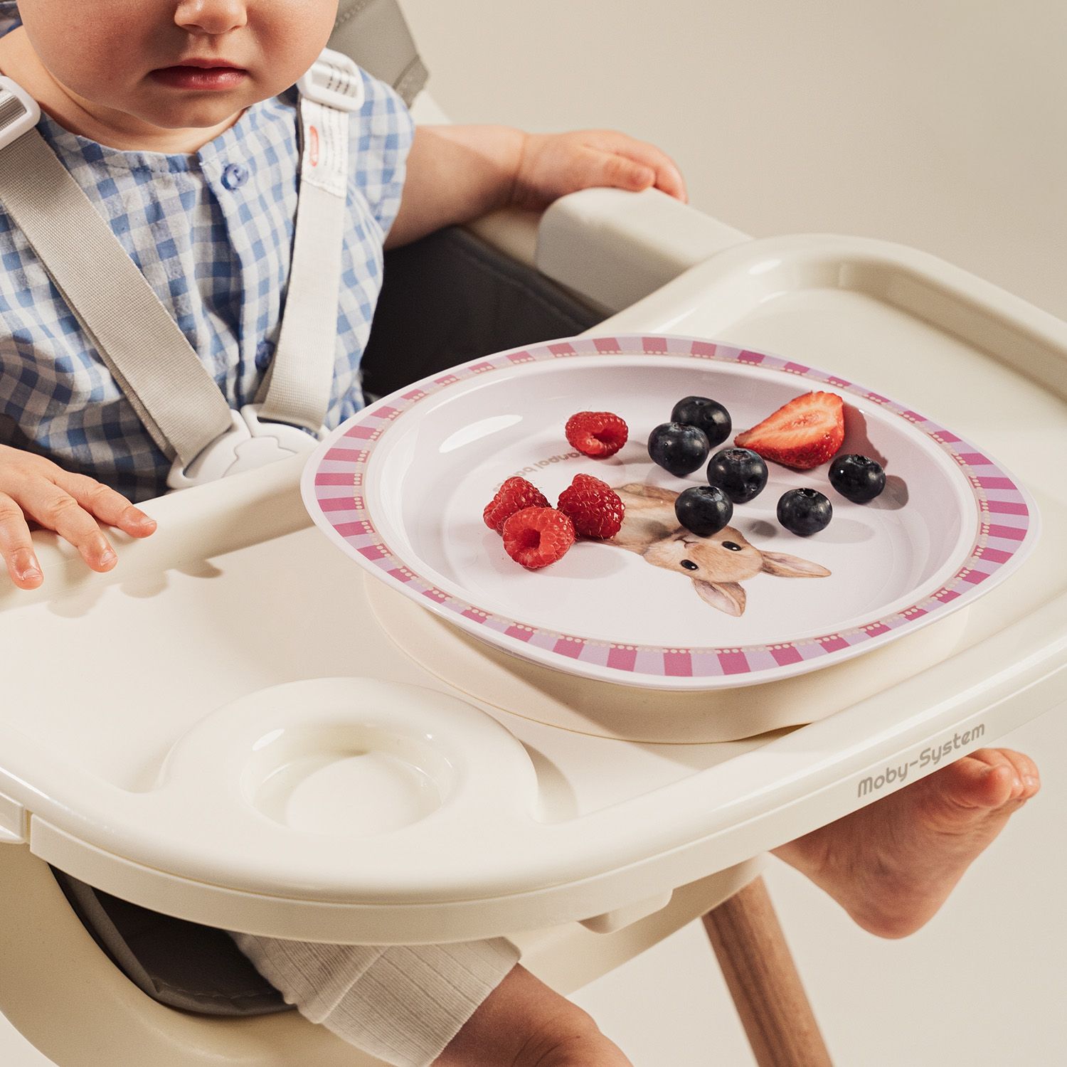 Canpol babies Talíř s přísavkou Woodland růžový 23 cm