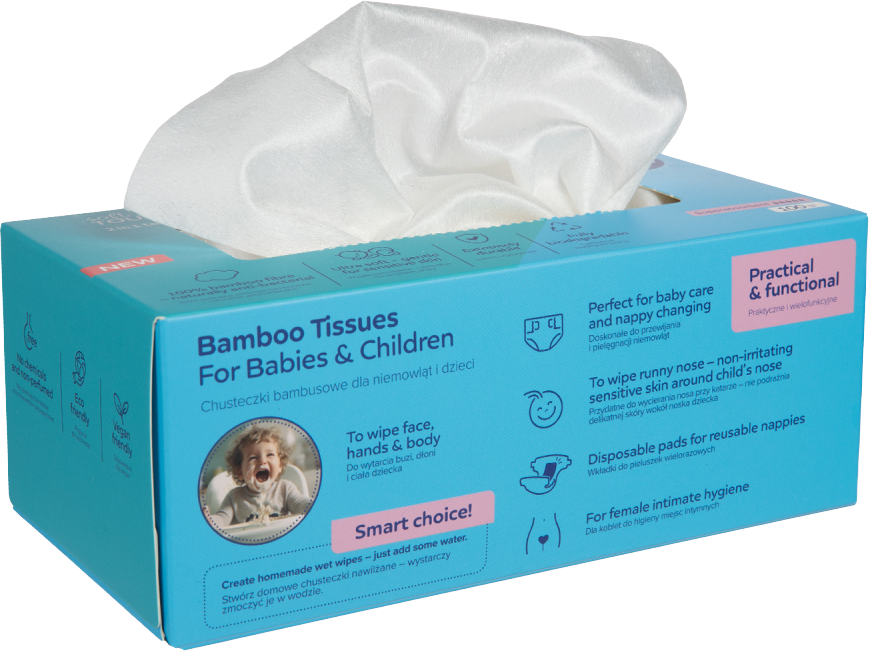 Canpol babies Bambusové ubrousky 2v1 100 ks