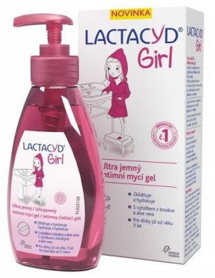 Omega Pharma Lactacyd Girl intim tisztító gél 200 ml
