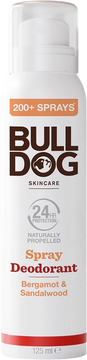 Bulldog Bergamot & Sandalwood spray deodorant 125 ml