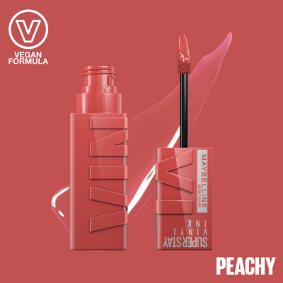 Maybelline New York Vinyl Ink 15 Peachy Tekutá rtěnka 4.2 ml
