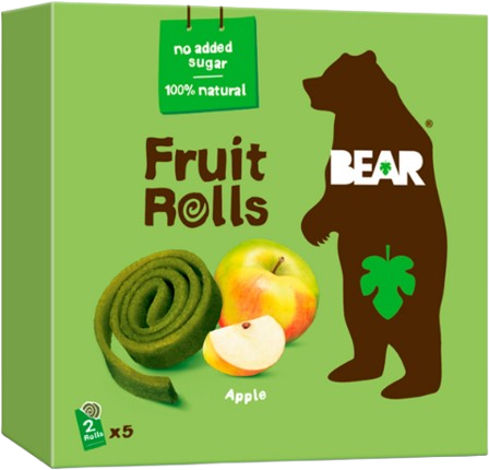 Bear Fruit Rolls jablko ovocné rolované plátky 5 x 20 g