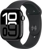 Apple Watch Series 10 Cellular 42mm Klavírně černý hliník s černým sportovním řemínkem M/L