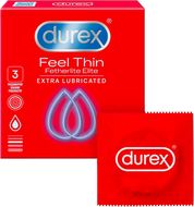 Durex Feel Thin Extra Lubricated Kondomy 3 ks