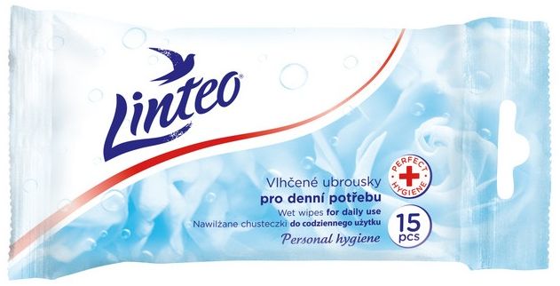 Linteo Vlhčené ubrousky pro denní potřebu 15 ks