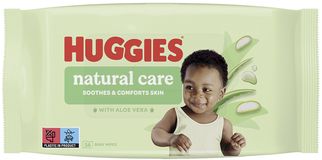 Huggies® Natural Care single vlhčené ubrousky 56 ks