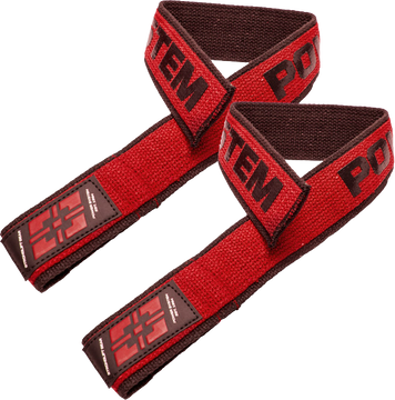 Power System Trhačky na posilování LIFTING STRAPS DUPLEX BLACK/RED One Size 2 ks
