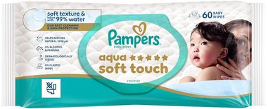 Pampers Dětské čisticí ubrousky, Aqua Soft Touch Baby 1 x 60 ks