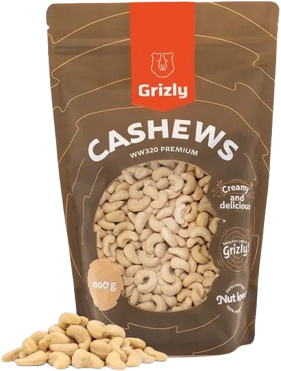 Grizly Kešu natural WW320 1000 g