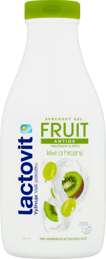 Lactovit Fruit Antiox kiwi a hrozny sprchový gel 500 ml