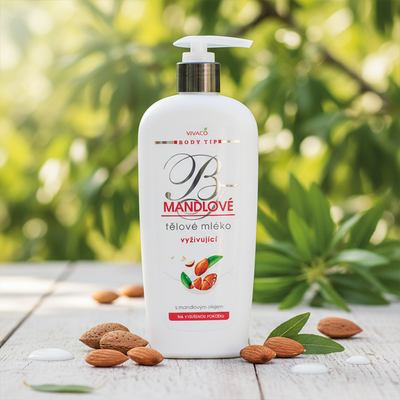 Vivaco Body Tip Mandlové tělové mléko pro suchou pokožku 400 ml