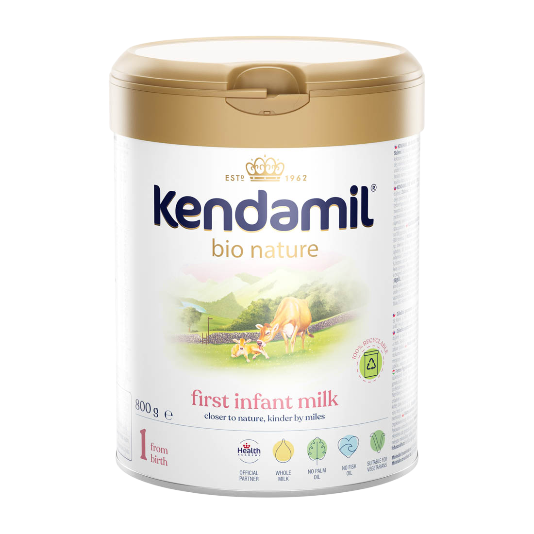 Kendamil BIO Nature počáteční mléko 1 HMO DHA+