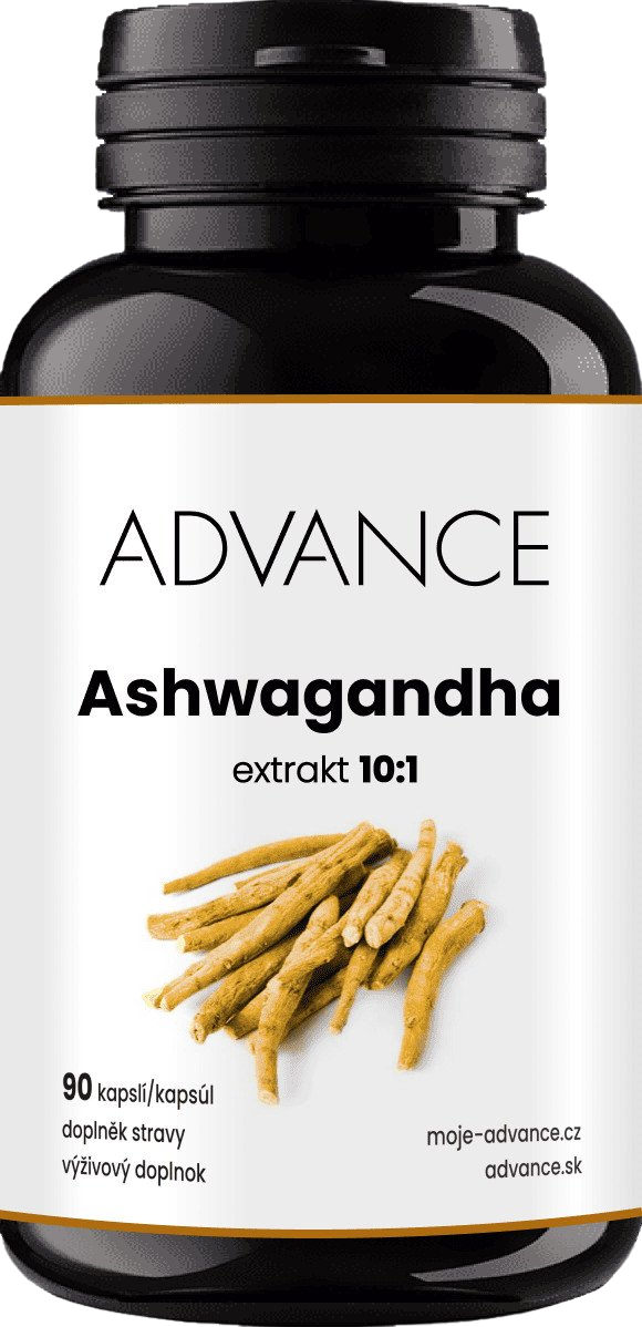 ADVANCE Ashwagandha - extrakt 10:1, 90 kapslí